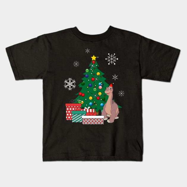 Littlefoot Around The Christmas Tree Land Before Time Kids T-Shirt by box2boxxi